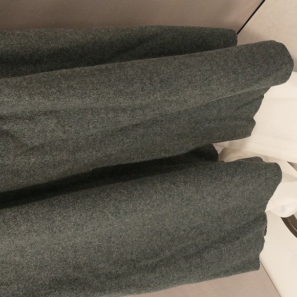 Vintage Swiss Military Wool Coat Bluish Gray Silver Cross Buttons Long Length - Picture 7 of 16